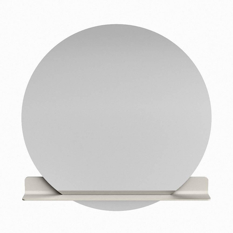Mondiaz SPOT spiegel – Ø120 cm – met planchet – Linen (offwhite) SW1235558