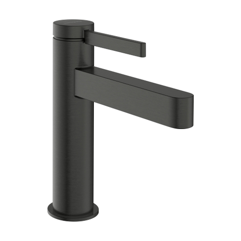 Hansgrohe Finoris Wastafelmengkraan - 11cm - eengreeps - coolstart - afvoerplug - zwart chroom SW1388362