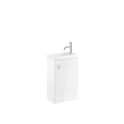 Crosswater Alo Meuble bas de salle de bains - 40x22cm - blanc brillant SW928023