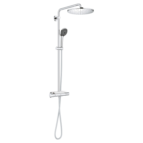 Grohe Vitalio Joy opbouw regendoucheset – thermostatisch – Ø31 cm hoofddouche – glijstang 112 cm – zeepschaal – chroom SW568372