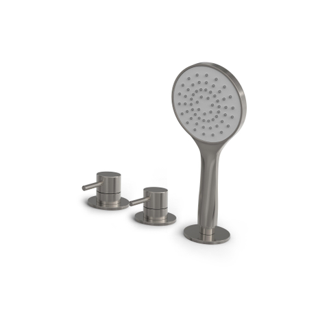 Hotbath Buddy Badrandcombinatie - één hendel mengkraan - geborsteld nikkel (RVS) SW1246278