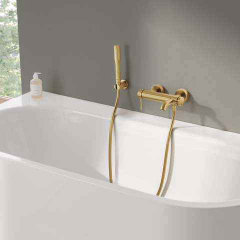 GROHE Essence New robinet de baignoire avec inverseur et raccords brushed cool sunrise SW98781