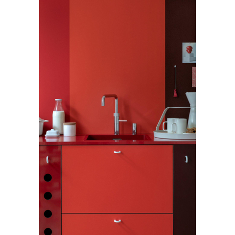 Quooker Fusion Square kokendwaterkraan - draaibare uitloop - PRO3 incl. Cube reservoir - Warm / kokend / bruisend / gefilterd water - Chroom SW299701
