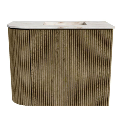 Mondiaz JOYA-DLUX 51.6cm toiletmeubel - ronding links kleur Dusk - Wastafel FAYE positie Rechts Zonder kraangat kleur Frappe. SW1423109