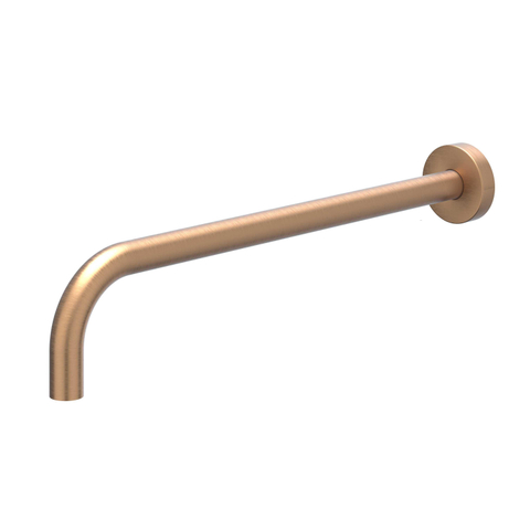 IVY Pact Ensemble de douche pluie - encastré - inverseur-stop 2 voies - bras mural 40cm - tête de douche slim ronde 30cm - barre de douche avec sortie - flexible de douche 150cm - douchette satin spray - cuivre brossé mat PVD SW1035036