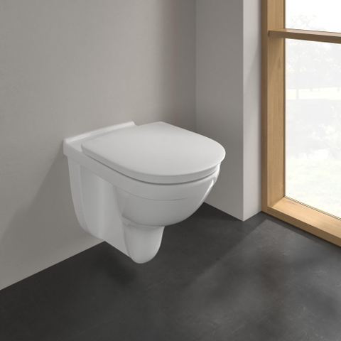 Villeroy & Boch Vicare pack WC suspendu - DirectFlush à évacuation profonde, abattant - blanc SW490031