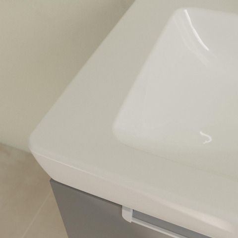 Villeroy & Boch Subway 2.0 meubelwastafel - 65x47cm - 1 kraangat - met overloop CeramicPlus - White Alpine (glans wit) 1024098