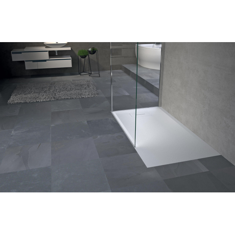 Novellini Novosolid Receveur de douche 80x80x3.5cm 90cm Carré blanc mat SW120662