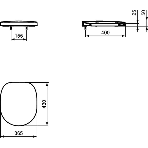 Ideal Standard Connect Closetzitting Wit SW119441