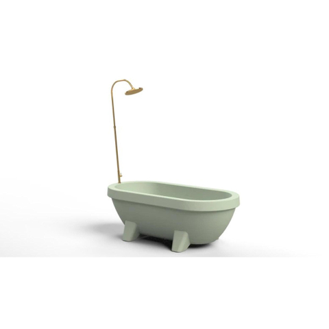 Gardentub Douche extérieur - raccord tuyau d'arrosage - 165cm - laiton borssé (doré) SW1075482