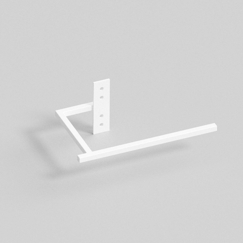 Vasco Beams porte-serviettes - 24cm - laque structurée blanche S600 7211823