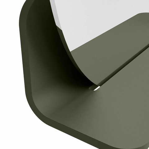 Mondiaz SPOT miroir – Ø 40 cm – avec tablette – Army (vert) SW1235483