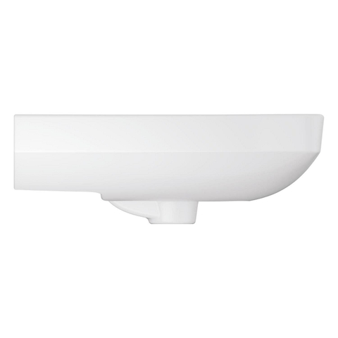 Grohe Euro Ceramic Wastafel - vrijhangend - 55x 44cm - zonder kraangat - met overloop - exclusief wandbevestiging - alpine wit SW1234880