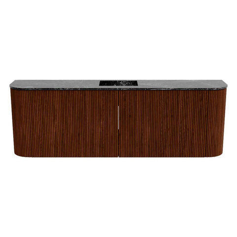 Mondiaz JOYA-DLUX 123.2cm toiletmeubel - ronding links en rechts kleur Ruby - Wastafel FAYE positie Midden 1 kraangat kleur Lava. SW1423696