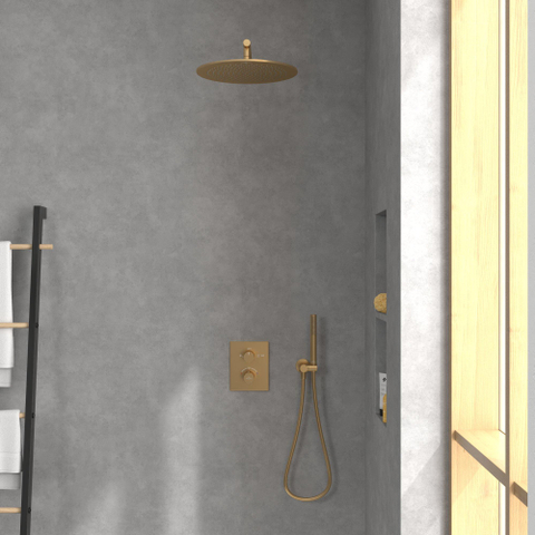 Villeroy & Boch Universal Showers regendouche - 35cm rond - Brushed Gold (goud) SW974344