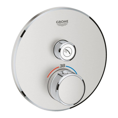 Grohe Grohtherm SmartControl Inbouw Douchekraan - thermostatisch - Supersteel (RVS) SW225094