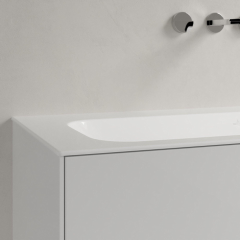 Villeroy & Boch finion meubelwastafel - 120x50cm - zonder kraangat - zonder overloop CeramicPlus - White Alpine (glans wit) SW209392