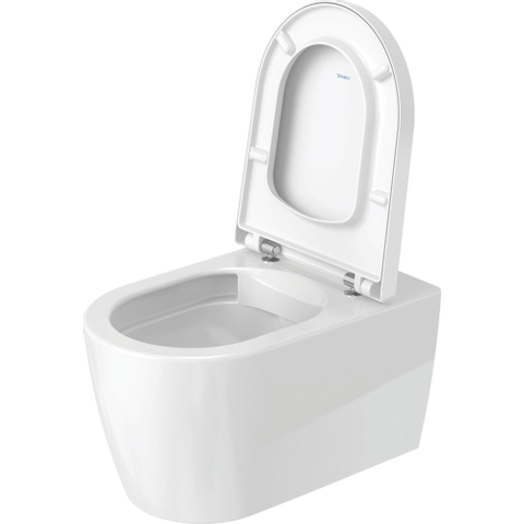 Duravit ME by Starck Pack WC suspendu à fond creux Rimless 37x57cm avec abattant WC frein de chute blanc SW89009