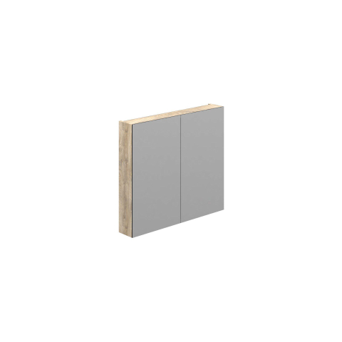 Thebalux Type D spiegelkast – 80x70 cm – indirecte LED – Sequoia structuur SW787308