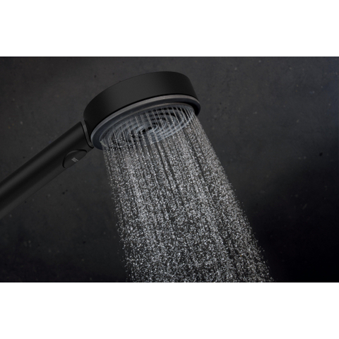 Hansgrohe Pulsify select s Douchesysteem - 105 - 3jet Relaxation - ecosmart - met Element en glijstang 65 cm - thermostaat - mat zwart SW1186277