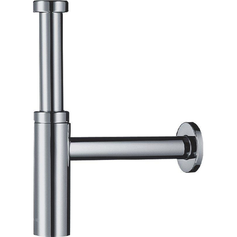 Hansgrohe Flowstar S Premium designbekersifon 5/4 met muurbuis - met rozet - hoogglans chroom 0452098