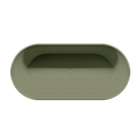 Riho Bilbao Baignoire îlot - 170x80cm - solid surface - Moss Green (vert) SW956564