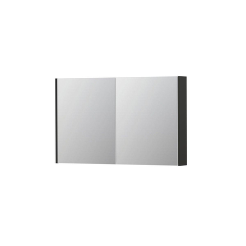 INK SPK2 spiegelkast – 120x74x14 cm – 2 deuren, dubbelzijdige spiegeldeuren – Antraciet SW353369