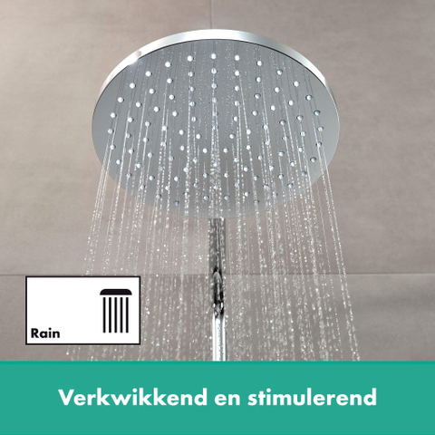 Hansgrohe Vernis Blend Showerpipe - 200 - 1jet - met bad - thermostaat - hoogglans chroom SW651723