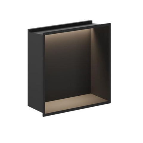 Crosswater Nissen - 305 x - 305mm - met LED Lichtstrip - mat zwart SW1176237