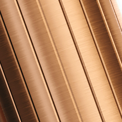 BRAUER Stripe Robinet de lavabo encastré - encastré - raccourcissable - cuivre brossé PVD SW1434951