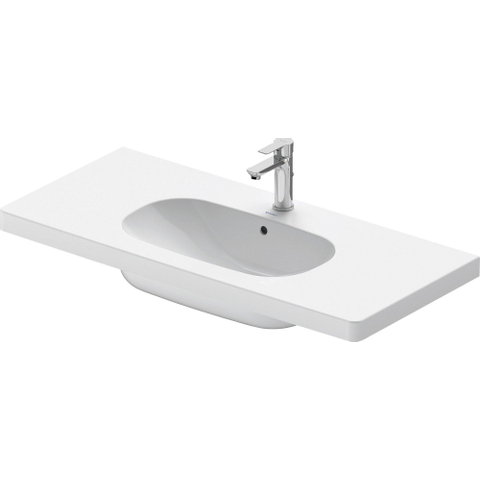 Duravit D-code Meubelwastafel - 105x48cm - met 1 kraangat - met overloop - wit GA87573