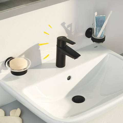 Grohe Start QuickFix Wastafelmengkraan - opbouw - 10.9cm uitloop - S-size - matte black (mat zwart) SW1126960