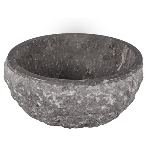 Differnz ASTI Vasque à poser - 38cm - pierre naturelle polie - gris SW1236906