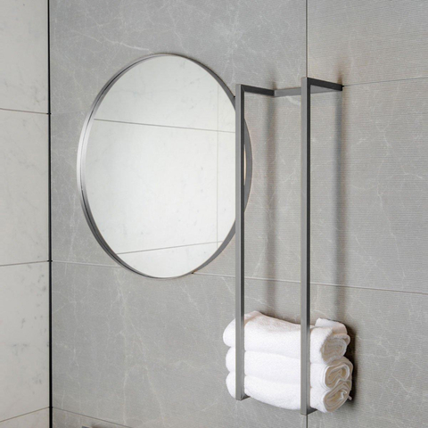 Saniclass Dual Handdoekrek - 95x25x20cm - geborsteld RVS OUTLETSTORE STORE42295