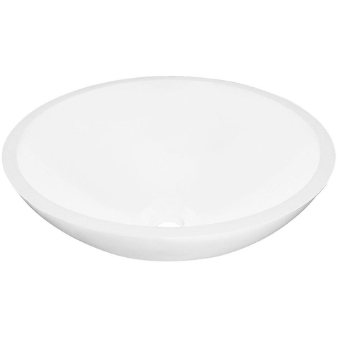 Wiesbaden Valerie Waskom rond - 43x13cm - solid surface - mat wit SW102824