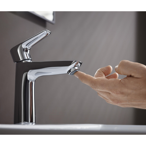 Hansgrohe Talis e 1 greeps wastafelkraan - 110 PopUp - trekwaste - hoogglans chroom SW28983