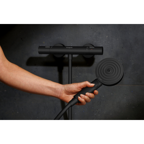 Hansgrohe Pulsify Select S doucheset - thermostatisch - glijstang 65cm - ecosmart - mat zwart SW1151846