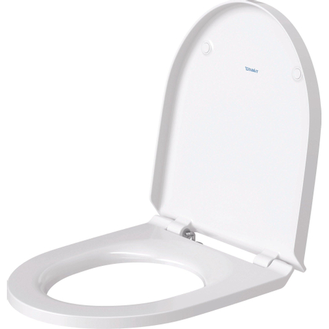 Duravit No.1 DuraStyle Basic WC-zitting - 37.3x43x4.3cm - kunststof - wit glanzend SW242800