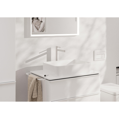 Hansgrohe Finoris 1 greeps wastafelkraan - 260 met afvoerplug - mat wit SW651060