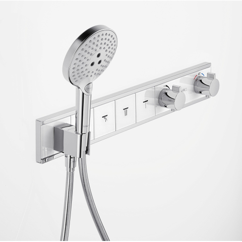 Hansgrohe RainSelect élément de finition pour robinet de douche encastré thermostatique pour 4 fonctions 59.8x90cm blanc/chrome SW157091
