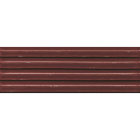 ÉCHANTILLON Terravito Ornato Revêtement mural céramique - 10x30.5cm - 8.6mm - Rouge SW1412164