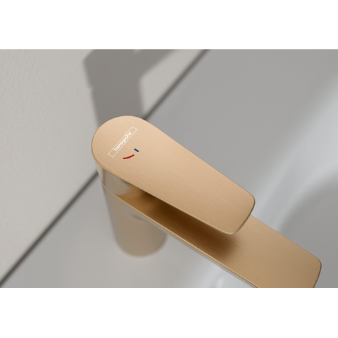 Hansgrohe Talis e 1-gats wastafelkraan - 110 - coolstart - zonder waste - voorsprong 11.2cm - geborsteld brons SW451541