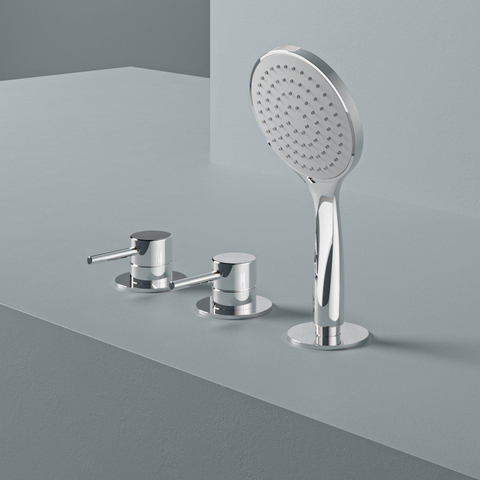 Hotbath Buddy Badrandcombinatie - één hendel mengkraan - hoogglans chroom SW1246276