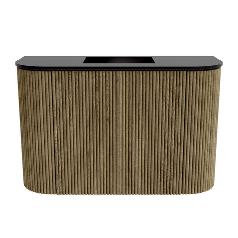 Mondiaz JOYA 63.2cm toiletmeubel - ronding links en rechts kleur Dusk - Wastafel FAYE positie Midden Zonder kraangat kleur Urban. SW1421682