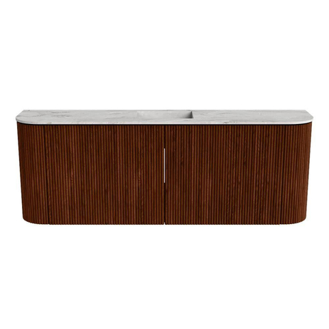 Mondiaz JOYA-DLUX 113.2cm toiletmeubel - ronding links en rechts kleur Ruby - Wastafel FAYE positie Midden Zonder kraangat kleur Glace. SW1423593
