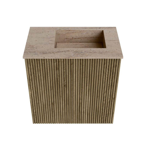 Mondiaz JOYA-DLUX Meuble de toilette 40cm - couleur Dusk - Vasque FAYE position Droite 1 trou de robinet couleur Saba. SW1426032