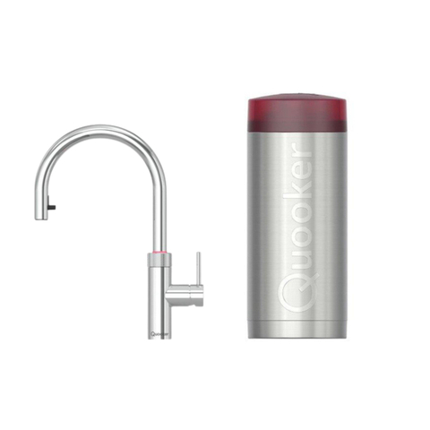 Quooker Flex Round kokendwaterkraan - draaibare & uittrekbare uitloop - Combi reservoir - Warm / kokend water - chroom SW107286