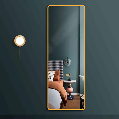 Saniclass Retro Line miroir – rectangle – 50 x 140 cm – Or mat SW643422