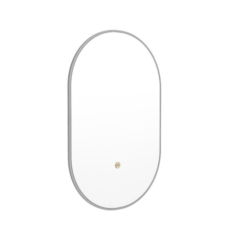 Mondiaz GLOW miroir – ovale – 45 x 90 cm – LED indirecte tout autour – capteur de mouvement – Plata (bleu argenté) SW1105155
