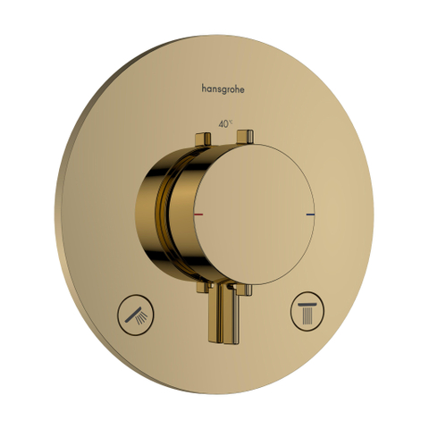 Hansgrohe Ecostat comfort s Inbouw - thermostaat - 2 functies - goud SW1245323